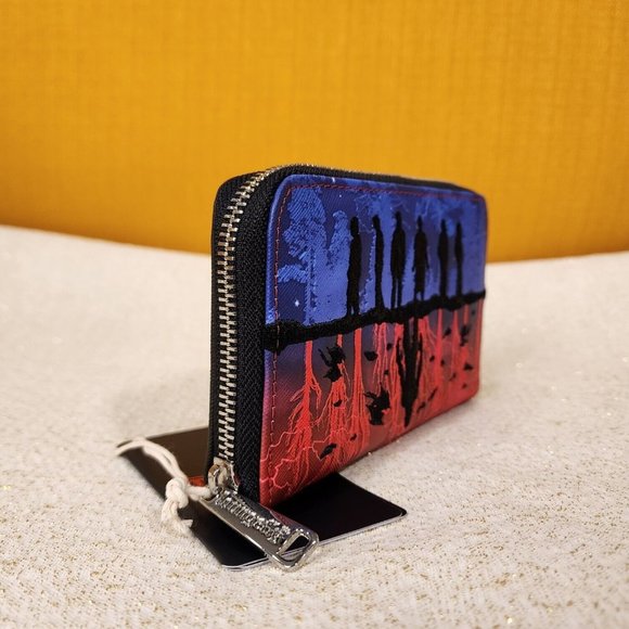 Loungefly Stranger Things Upside Down Shadows Zip Around Wallet NEW - Picture 4 of 14